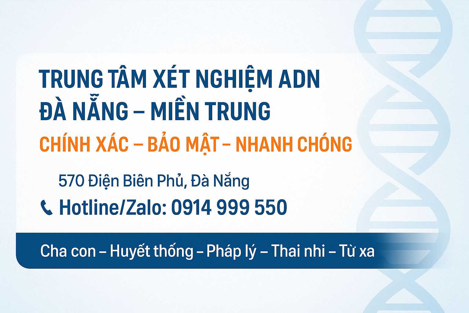 Trung Tâm Xét Nghiệm ADN Đà Nẵng - Miền Trung